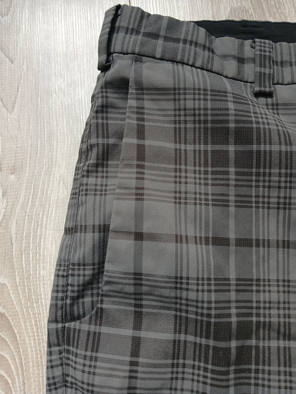 Nike Golf Tour Performance Dri-Fit Pants Men's Size 38 X 32 Gray Plaid - Picture 3 of 13